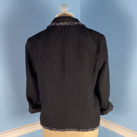 WHO WHAT WEAR Black Tweed Blazer - Picture 2 of 5